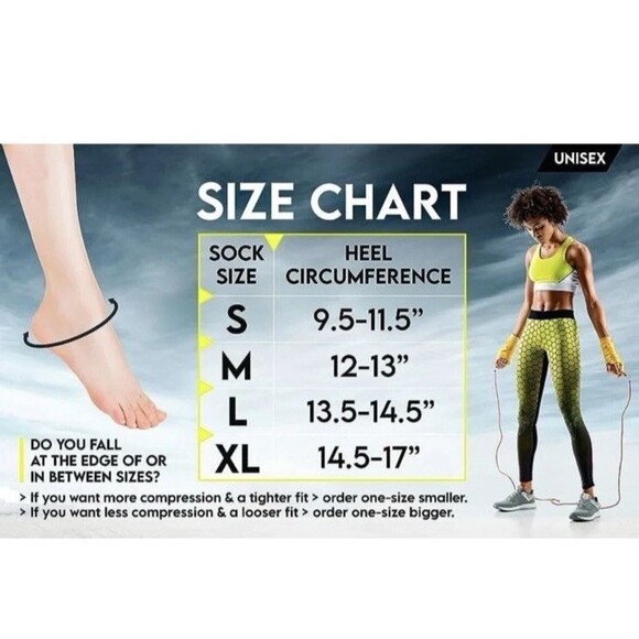 Langov Ankle Brace Pair Adult M Compression Sleeve Ankle Unisex Compression - Picture 6 of 6